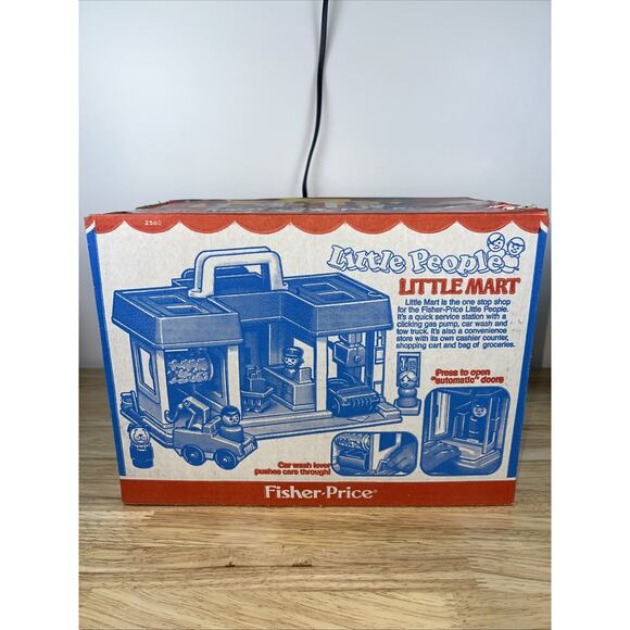 Vintage 1986 Fisher Price Little People Little Mini Mart W/Box. Missing 1 Piece - Picture 10 of 11